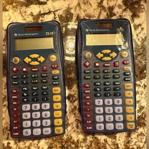 ⭐LOT 2 Texas Instruments TI-15 Explorer Elementary Calculators - Tested Works ⭐